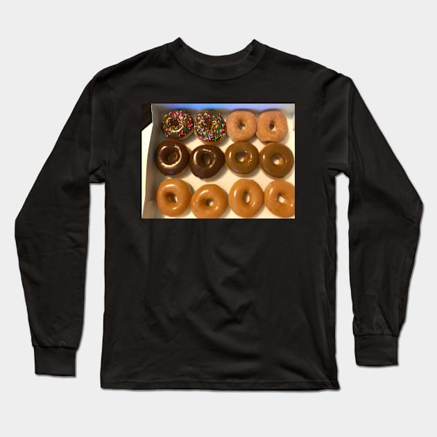 Yummy in my Tummy Donuts Long Sleeve T-Shirt by ephotocard